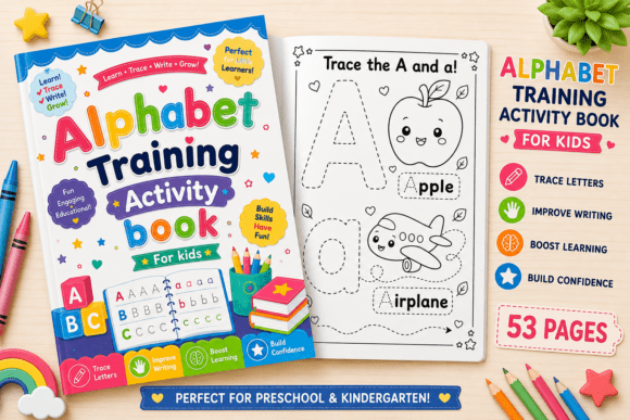 Alphabet Tracing Activity Book for Kids: Building Foundations with Intentional Design