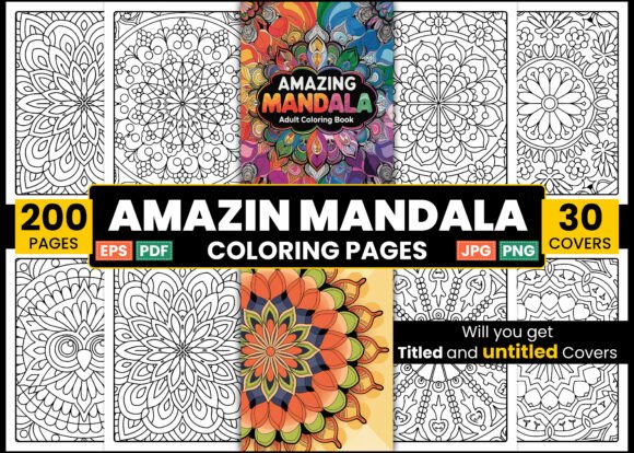Amazing Mandala Adult Coloring Book: A Creative Asset for Stress Relief