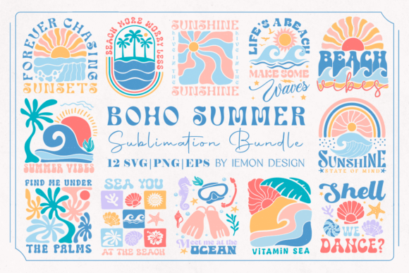 Boho Summer SVG Bundle: Your Creative Toolkit