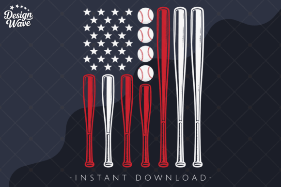 Celebrate the Game with a Patriotic Baseball USA Flag PNG