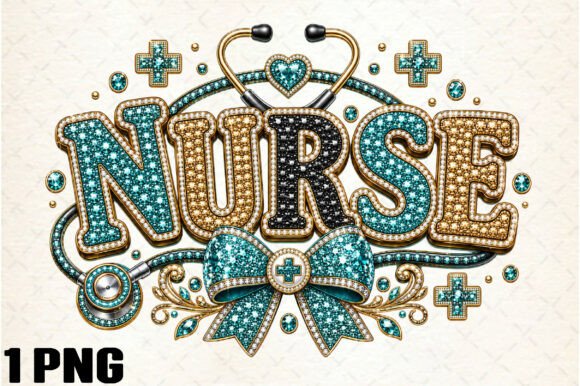 Sparkle and Scrubs: Using Nurse Life Rhinestone Diamond Png