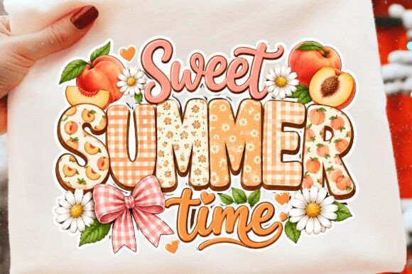 Trendy Peach Summer Vibes: Your Go-To Design Asset